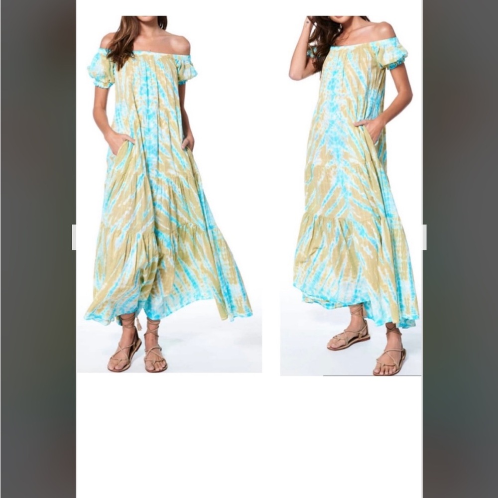 💚YFB Young Fabulous & Broke NWT tie die tiered maxi dress💚 - Picture 12 of 12